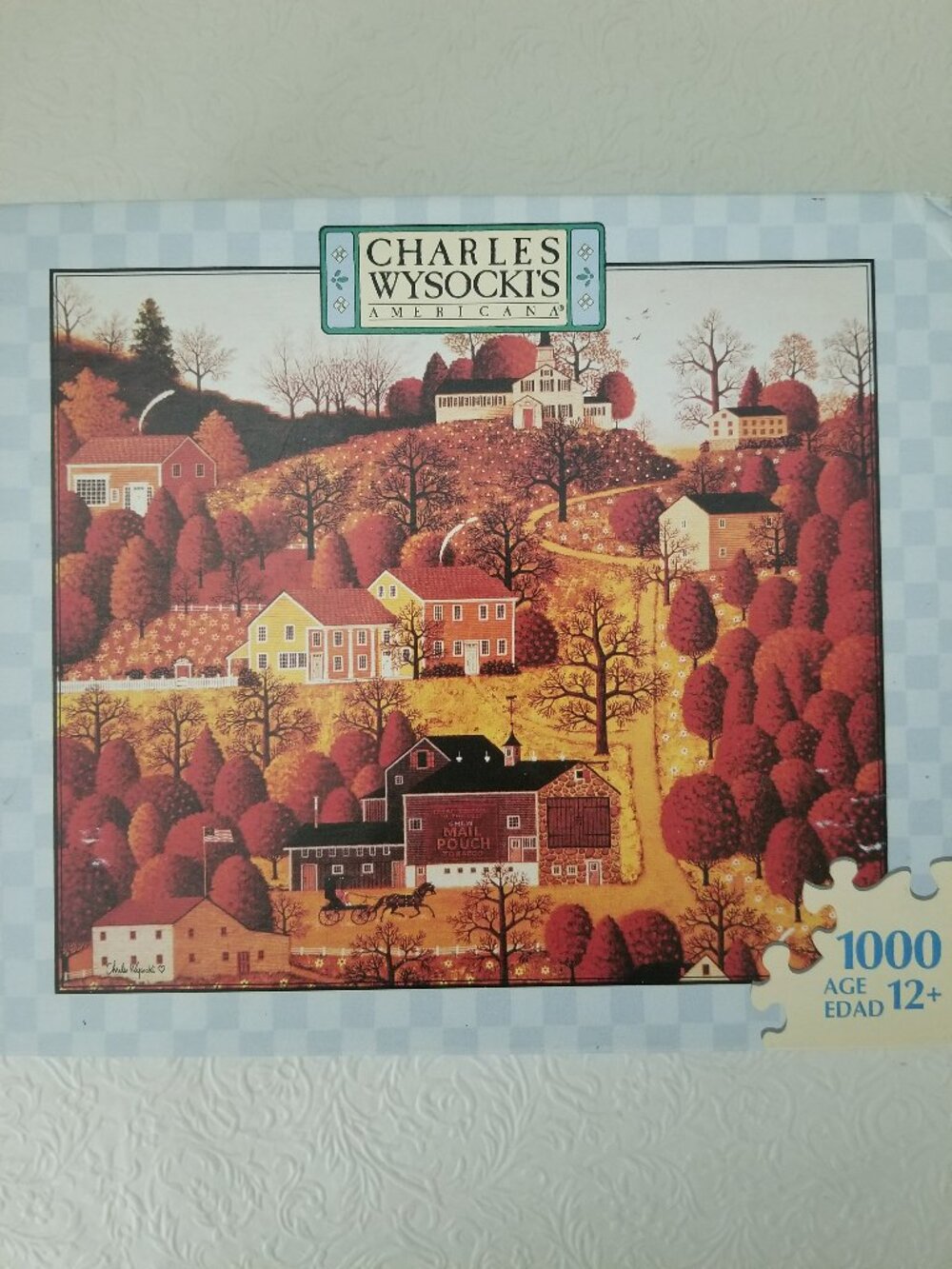 Charles Wysocki AUTUMN MORNING 1000 Piece Puzzle NEW Sealed Americana 2006